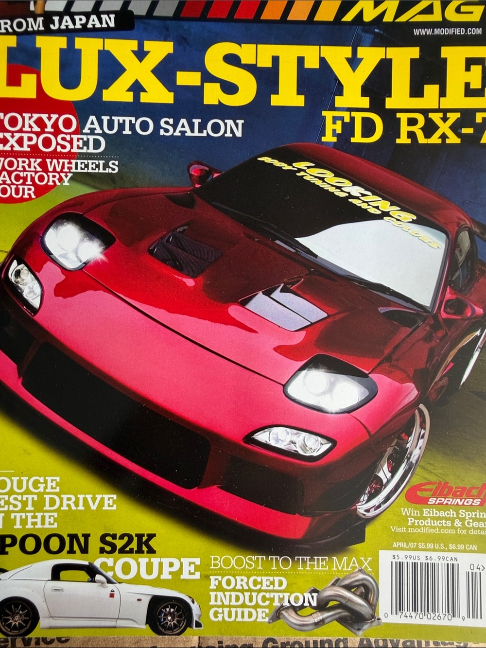 LUX-STYLE FD RX-7 Magazine - Red Cover - Picture 3 of 12